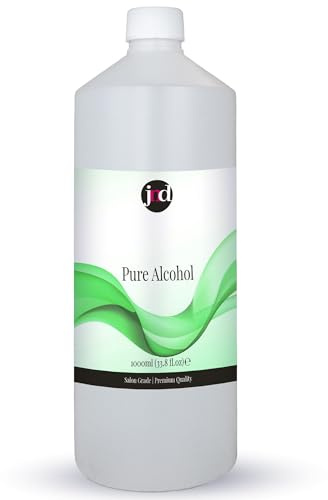 100% Pure Alcohol Prep & Wipe Cleanser Nail Gel Polish Residue Remover (1000ml)