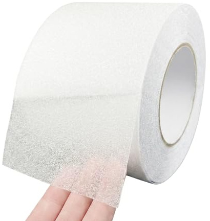 DetailLab 10cm*12m Antirutsch Klebeband Treppe, Antirutschband Selbstklebend, Wasserdicht Anti Slip Tape, Schützt Ältere Menschen, Kinder vor Ausrutschen, Innen- und Außeneinsatz, Transparent