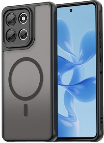 betterfon Hülle Kompatibel mit Motorola Moto G86 Matte Handyhülle Magnet Case Schutzhülle |Stoßfest|Kratzfest | 100% Passgenau| Rundumschutz | Moto G86 Schwarz