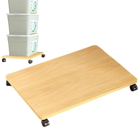Generisch Druckerunterstützung mit Rollen – Untertischwagen 45 x 30 cm, Tragfähigkeit 35 kg | Mobile Basis für PC-Tower-Gehäuse, Arbeitszimmer-Organizer