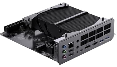 MINISFORUM Scheda madre BD775i SE Mini ITX NAS, AMD Ryzen 7 7745HX, 8 C/16 T, PCIe 5.0 x16 Slot, Dual PCIe4.0 M.2 Support, DDR5,8K Triple Output (HDMI/DP/USB-C), RJ45 2.5G, USB 3.2