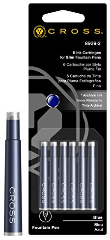 Cross Slim Fountain Pen Refill - Blue