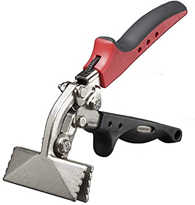 Malco S3R 3-Inch Offset Hand Seamer with Redline Handles | Drop-Forged Steel Jaws for Bending & Flattening Sheet Metal | 1/4 to 1-1/4 Depth Markings | 24-Gauge Capacity