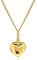 MIORE Halskette Damen, Gelbgold 375(9 Karat), Herzkette Gold, Goldkette mit Kettenanhänger Gold, Kette mit Herz-Anhänger, Schmuck Damen allergenfrei & handgemacht - geliefert in Schmuckschatulle