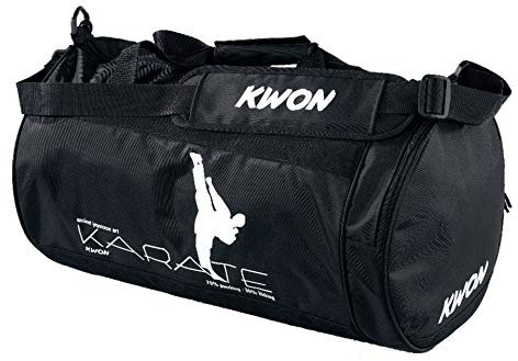 Kwon Trainingstasche Karate, schwarz, 48 x 24cm, 5016003