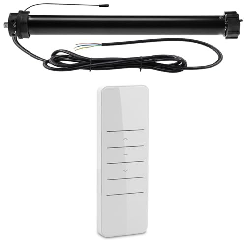 NOBILY Funk/Maxi-Rolladenmotor PR5 20/15-60 inkl. hochwertigen Handsender, mit mechanischen Endabschaltern (Zugkraft 20Nm/50kg)für 60mm Achkantwelle (SW60) Rolladenantrieb, Rollladenmotor für Rolladen