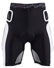 O'NEAL | Innershorts | Motocross Enduro Motorrad | Beständiger High-Density Eva Schaum, Integrierte Belüftungspads, elastischer Taillenbereich | Pro Short | Erwachsene | Schwarz Weiß | Größe M