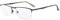 Eyekepper Qualität Halbrand Metall Lesebrille mit Federscharnier in metallisches Blaugrau +0.50