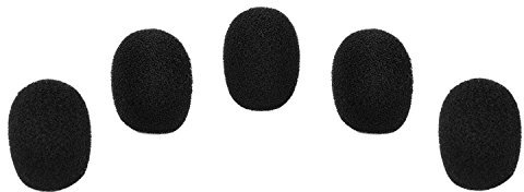 eBoot Mini-Headset-Mikrofon-Windschutzscheibe, Schwarz, 5 Stück