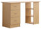 HOMCOM Scrivania Porta PC con 3 Cassetti e 3 Ripiani, Scrivania per Camera e Ufficio 120x49x72cm Legno Naturale