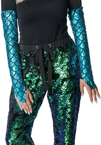 Armstulpen Meerjungfrau Erwachsene blau one Size