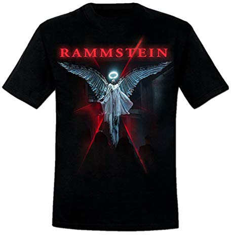 Rammstein Herren T-Shirt Du Ich Wir Ihr Offizielles Band Merchandise Fan Shirt schwarz mit mehrfarbigem Front Print (M)