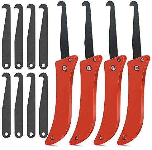 Rascador de Juntas para Juntas de Baldosas Herramienta de Eliminación de Lechada 4 Piezas con 8 Cuchillas de Repuesto