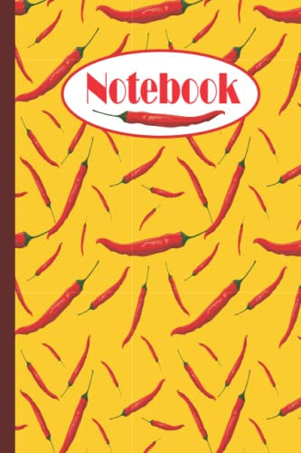 Chili Notebook: Chili Notebook Wide Ruled,Lined Paper Notebook for School, Students,Gift for Kids, Boys, Girls, Teens,Chili notebooks,Chili lover