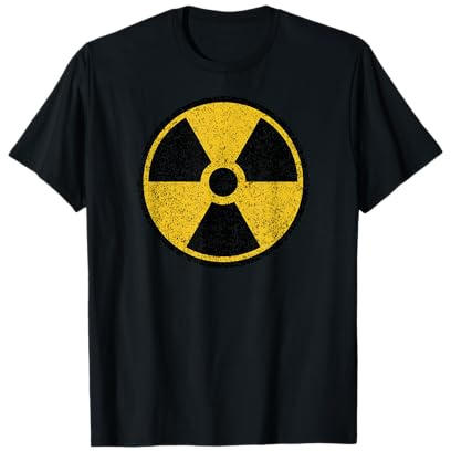 Panneau de signalisation radio-actif avec symbole d'avertissement de nucléaire FALLOUT T-Shirt