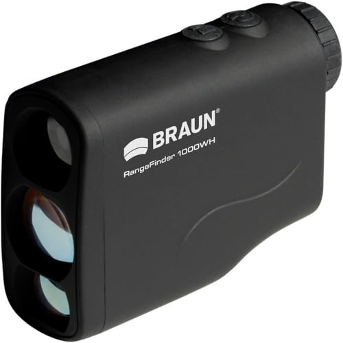 Braun Photo Technik Entfernungsmesser/Rangefinder 1000WH mit 6-facher Vergrößerung, 20176