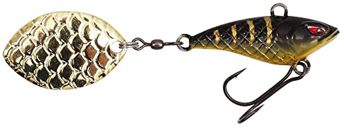 1 x Mikado M- Tail Spinner Jig Spinner Wobbler Hecht Barsch 12g- 7cm Black Tiger