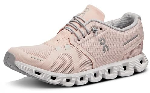 On Cloud 5 Damen-Sneaker, rosa/weiß, 43 EU