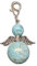 Ange gardien Turquoise (Pierre semi-précieuse, porte-clés, ange chanceux, pendentif fenêtre, cristal de fenêtre, pendentif de Noël, cadeau, protection ange, fengshui,