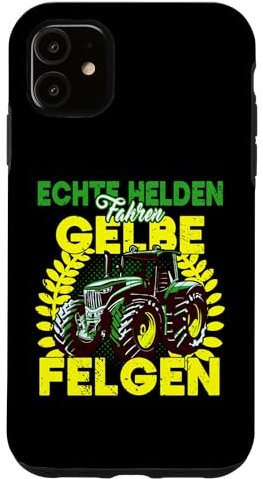 Trecker echte Helden fahren Gelbe Felgen Traktor Bauer Hülle für iPhone 11