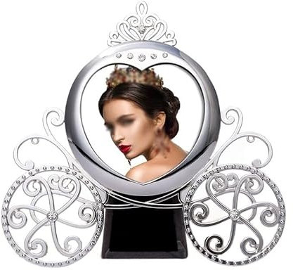 GLigeT Bilderrahmen Bilderrahmen for den Schreibtisch, personalisierbar, Kürbis-Auto-Bilderrahmen, Foto-Würfelrahmen, dekorativ Für Fotos (Size : L)