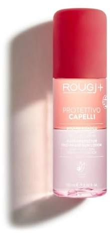 Rougj Spray Solare Capelli Bifasico – Protezione Solare Capelli UVA UVB Sole e Mare, Olio Argan e Jojoba, Idrata, Anti-Crespo, Formula Sea-Friendly, 100 ml