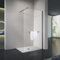 GRAND VERRE Paroi de douche en verre avec porte-serviette en alu rose d'or 80x200 avec barre de fixation recoupable 90 cm