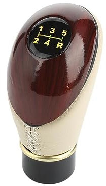 RIXENT 5-Gang-Schaltknauf Schalthebel Auto Auto Motorhebel Schaltknauf, for BMW, for E90 E60, for Ford, for Focus Mk2, for Audi, for A3, for Golf 7 Schalthebelknauf(Beige)