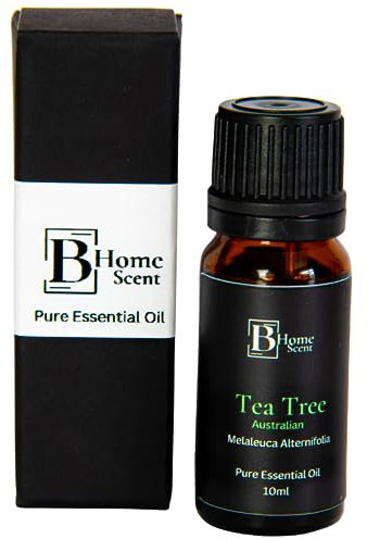 Bhomescent Tea Tree Essential Oil – 100% Pure & Natural, Ideal for Diffusers, Aromatherapy & Skincare, Premium Quality & Refreshing Scent for Healthier Living