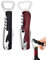 LOZTBUE 2 Flaschenöffner, Profi-Kellnermesser, 3-in-1-Schraubenöffner, Edelstahl-Flaschenöffner, Kellnermesser mit Folienschneider, Doppelhebel-Flaschenöffner für den Heimgebrauch