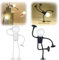 OKESYO Lustiges Sportler Nachtlicht, 2 Stück DIY Mini Kinder Nachtlampe, Kreative Cartoon Tischlampe, Faltbare Kleine Weihnachtsdeko für Jungen Schlafzimmer Kinderzimmer