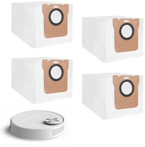 4x Sacs d'aspirateur pour Dreame L10s Ultra / L10 Ultra / L20 Ultra / X40 Ultra/Xiaomi X10+ / Xiaomi X20+ Aspirateur, 2.5L Grande Capacité Sacs à Poussière de Remplacement