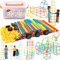 Purpledi Brique de Construction, Jouet D'assemblage de Connecteur Blocs Jeux D'intérieur et D'extérieur Parent-Enfant, Jouets Educatifs Créatifs (500PCS)