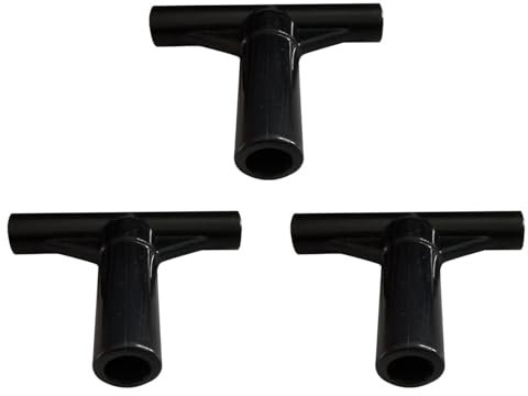 Fenteer 3 Stücke Trampolin Gehäusepol Endkappen T -Form -Rohrhülle Premium -Trampolin -Gelenkteile für Haus im Freien im Freien