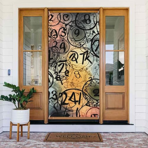 Supernatural Inspiration bedrucktes Türbanner aus Stoff, hängende Türabdeckung, Hintergrundposter für Zuhause, Haustür, Urlaub, Party-Dekorationen