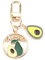 Gallkeat Niedlicher Avocado Schlüsselanhänger Damen Cartoon Schlüsselanhänger Kawaii Taschen Charm Leder Schlüsselring Bagcharm für Keychain Card Bag (Grün)