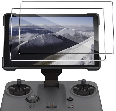 QULLOO Schutzfolie für DJI RC Pro 2 für Panzerglas, 2 Stück Displayschutzfolien für DJI Mavic 4 Pro Fernsteuerungs Zubehör, 9H Härte Schutz Glas Folie Anti-Kratzen Ultra-klar Displayschutz