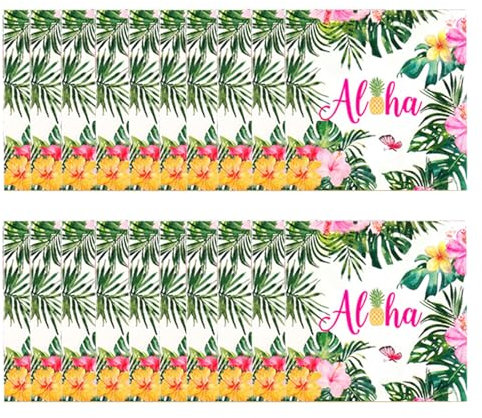 20 Stück Aloha Servietten Grün,Hawaii Deko Geburtstag Tropical Party Dekoration,Tropische Blätter Palmblatt Dschungel Serviette Gartenparty Sommerparty Beach Napkins,für Sommer Garten Tischdekoration