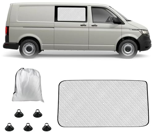 Tapis thermique compatible avec porte latérale VW T4 Porte coulissante T4 Protection solaire pour pare-brise intérieur Convient pour pare-soleil de voiture Pare-soleil avant de voiture Porte latérale