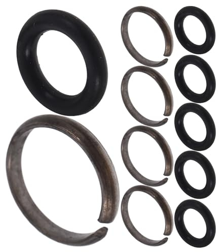 Generisch 10 Satz Reibring aus Gummi und Eisen mit O ring Vierkantantrieb Sicherungsring für Elektrowerkzeuge Verschleißfestes Schlagschrauber Ersatzteil Zubehör für Mechanische Geräte