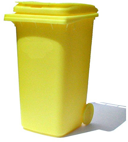 Mini poubelle grand modèle-couleur: jaune