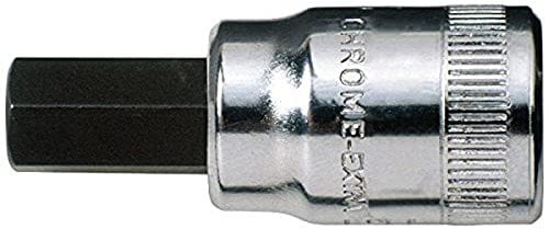 Bahco 6709M-6 1/4-Inch Socket Driver for Hex Head Screws, Silver/Black, 6 mm