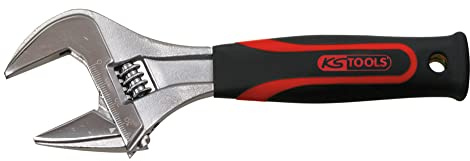 KS Tools 577.0202 Clé à Molette à Ouverture Large avec Manche Bi-Matière