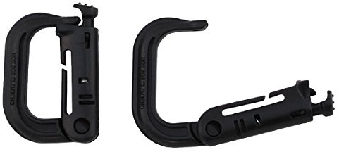 MFH 2er Pack Karabiner aus Plastik Karabinerhaken für Ausrüstung Outdoor Survival Camping