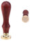 Wachssiegel-Stempel, von Goodchanceuk, aus Messing, mit Holzgriff, 2,5 cm Durchmesser Love Heart