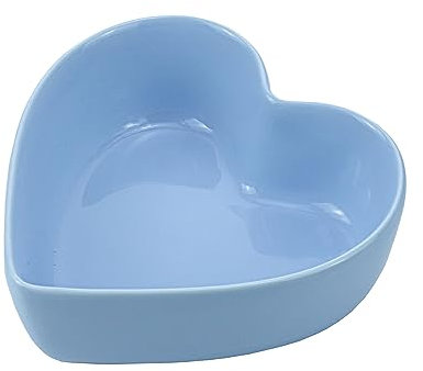 WAIT FLY Herzförmige Schalen für Salat, Suppe, Snacks, Dessert, beste Küchengeschenke für Zuhause, rosa/blau/weiß/grün (Blau)