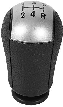Boppon VGEBY1 Schaltknauf aus ABS, 5-Gang-Schaltknauf, für Ford Focus Mondeo (grau)