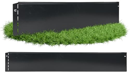 GartenAZ – Rasenkante Metall feuerverzinkt & beschichtet 103x13cm, Nutzlänge 25m - Flexible Rasenbegrenzung aus Stahlblech für Rasen- & Beetabgrenzung - Beeteinfassung Kante robust & langlebig
