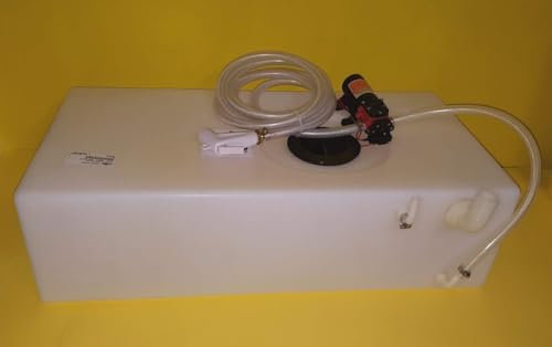 Fonti Snc Serbatoio Acqua 64 LT con Doccia E Pompa Autoclave 12 Volt Barca Camper