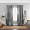 Elrene Home Fashions Farmhouse Living Buffalo-Check Fenstervorhang, Schwarz, 132 x 213 cm, Baumwolle, 52 W x 84 L (Pack of 1)